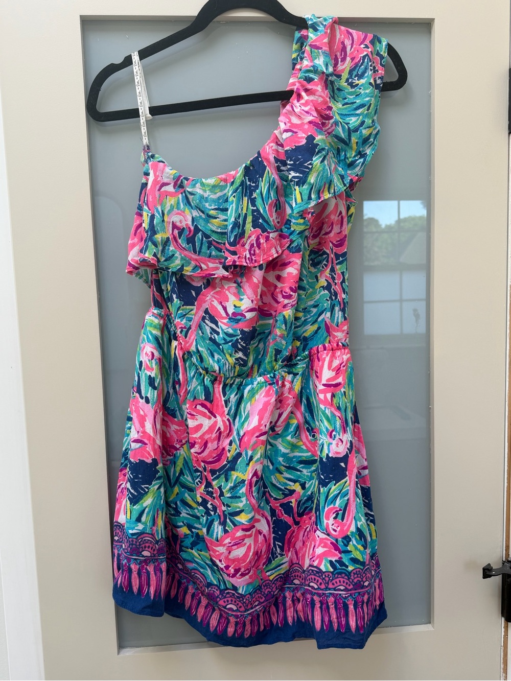 Lilly Pulitzer One Shoulder Romper Dress M